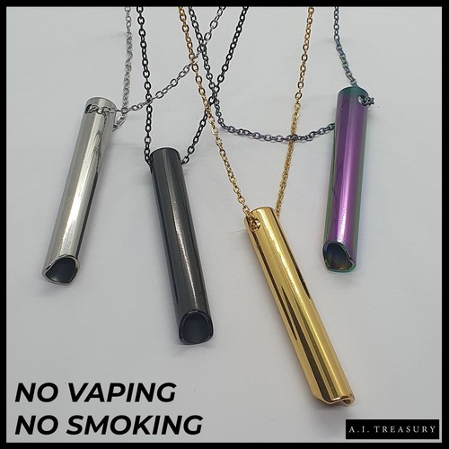 Vape smoking necklace - no,