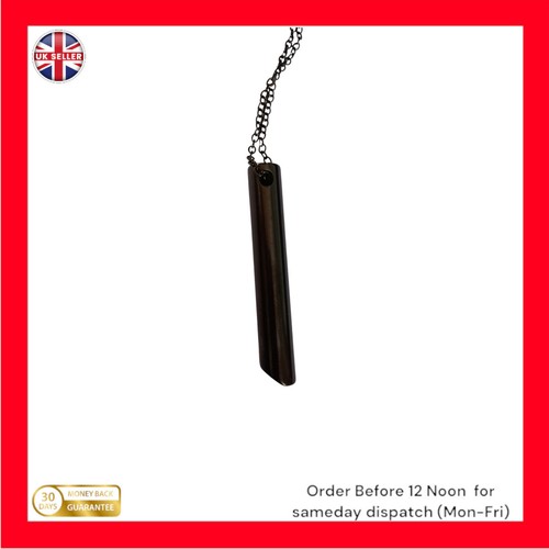 Black stainless steel necklace