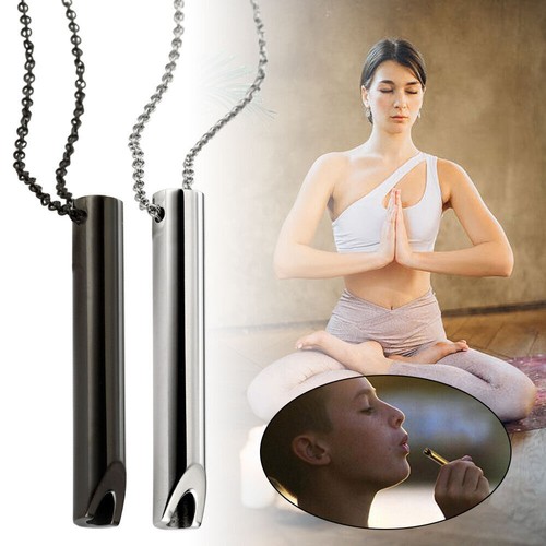 Breathing necklace stress - necklace,