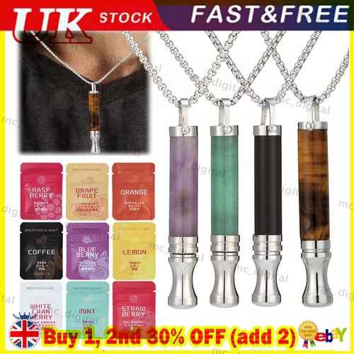 Anxiety breathing necklace - anxiety,